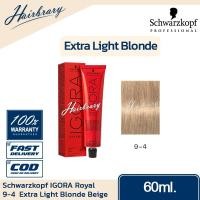 ราคา โทนบลอนด์สว่างพิเศษ Extra Light Blonde Schwarzkopf ชวาร์สคอฟ IGORA Royal 60ml อีโกร่า รอแยล ไม่รวมไฮโดรเจน ครีมเปลี่ยนสีผม สีผมคมชัดที่แท้จริง ให้สีผมที่สม่ำเสมอ (13392554518)