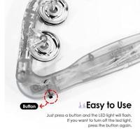 ราคา 1 PCS Musical Flashing Handheld Percussion Instruments White Plastic Metal LED Tambourine for Adults Light Up Tambourine with Batteries Included (23802718714)
