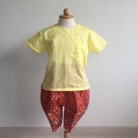 ราคา ชุดไทยเด็กชายคอกลมลูกไม้ โจงผ้าพิมพ์ลายไทย 5 สี (19104640098)