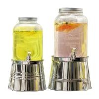 ราคา เครื่องจ่ายเครื่องดื่มขวดแก้วเมสันขนาด 4ลิตร โหลจ่ายน้ำหวาน โถน้ำวาน เหยือกน้ำหวาน (22587466992)