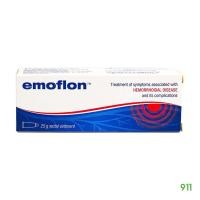 ราคา อีโมฟลอน ชนิดออยเมนท์ 25 กรัม 1 กล่อง Emoflon 10 Rectal Ointment (21987339192)