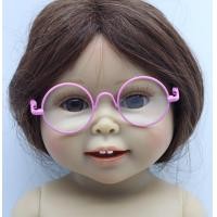 ราคา In stock 18 นิ้วตุ๊กตาสาวอเมริกัน American girl โลหะแว่นตารอบ การค้าต่างประเทศใหม่ (15630225475)
