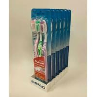 ราคา แปรงสีฟันอิมแพคซูเปอร์ดีลักซ์ รุ่นซื้อ2ด้ามแถม1ด้าม จุดเด่น ปลายเรียวแหลม หนาแน่นสะอาดลึกถึงซอกฟัน และช่วยขจัดคราบพลัคให้ลึกถึงซอกฟัน อย่างนุ่มนวล ขนแปรงหนาแน่นพิเศษ ช่วยเพิ่มประสิทธิภาพในการทำความสะอ