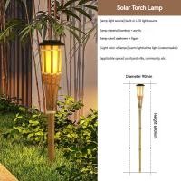 ราคา Bamboo Solar Outdoor Light Torch Light Outdoor Flickering Flame Garden Patio Courtyard Outdoor Decoration (24585809382)