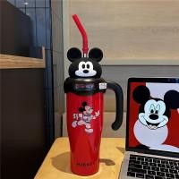 ราคา B LIVEM undersell 800ml Mickey Mouse Cartoon Lotso Mickey Strawberry Bear Large Capacity Thermos Cup Straw Cup 316 Stainless Steel Coffee Cup heby1 (24460453009)