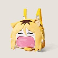 ราคา กระเป๋าเป้สะพายหลังผ้าขนสัตว์ลายการ์ตูนสำหรับเด็กชาย กระเป๋าสะพายข้างลายปากม้าขนาดใหญ่ กระเป๋าเป้สะพายหลังแบบสะพายไหล่คู่สำหรับผู้หญิง (22779920075)