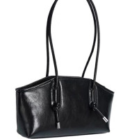 ราคา MOUSSON กระเป๋าสะพายข้างผู้หญิงกระเป๋าทรงสูงสวยหรูกระเป๋าทรงบาแกตต์ใต้วงแขน (24152631711)