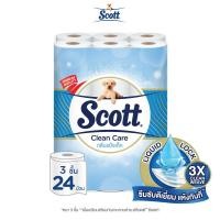 ราคา สก๊อตต์ คลีนแคร์ กระดาษชำระ กลิ่นแป้งเด็ก หนา 3ชั้น ขนาด 24 ม้วน Scott Clean Care Bath Tissue Baby Powder Scented3PLY 24Rolls ทิชชู่ กระดาษทิชชู่ ทิชชู่ม้วนใหญ่ ทิชชู่ยกลัง (22971366108)