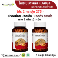ราคา โปร 2 กระปุก โกฐเขมาพลัส แคปซูล โกฐเขมา ตราภูรีเฮิร์บ Puree Herb ปวดเมื่อย เส้นยึด เส้นตึง รองช้ำ 1 กระปุก 60 แคปซูล (23364176992)