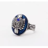ราคา Lucky Power Cool Blue Gem Ring The Vampire Diaries Letter D S Pattern Ring (22732425300)