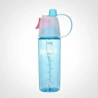 ราคา 600ML Sports Water Bottle Drinking Spray Fog Water Bottle Male and Female Plastic Water Bottle for Cycling Hiking Outdoor Gym (22413309515)
