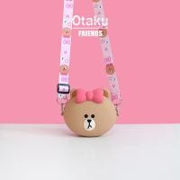 ราคา กระเป๋าสตางค์ทรงกลมผ้าไนลอนลายหมีบราวน์ลายการ์ตูนสำหรับเด็กและผู้หญิง กระเป๋าสะพายข้างแบบหนังสังเคราะห์ กระเป๋าสตางค์แบบหนังสังเคราะห์ (23315940374)