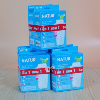 ราคา 1 แถม1 NATUR เนเจอร์ ถุงเก็บน้ำนม 4 และ 8 ออนซ์ 30 ใบ (24210721111)