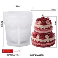 ราคา 3D เพิร์ลเค้กเทียนแม่พิมพ์ซิลิโคน Handmade Creative Rose น้ํามันหอมระเหยครีมเรซิ่นสบู่แม่พิมพ์ขนาดเล็กเค้กวันเกิดชุดเบเกอรี่ (24385014276)