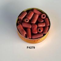 ราคา F4279 ลูกปัดโบราณ ทวารวดี แก้วก้านแดง จำนวน 1 ฝาเอ็มร้อย ขนาดตามรูป สภาพตามรูป (24617317863)