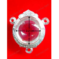 ราคา กรอบพระ ตลับพระ กรอบบลูกอม 3 ห่วง กรอบเงินผสม ขนาด 2 2 cm วัดจากกรอบพลาสติก แถมฟรี ห่วงและยางรอง (11323275649)