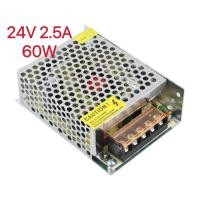 ราคา Switching Power Supply สวิตชิ่งเพาเวอร์ซัพพลาย 24V 2 5A 5A 60W 120W สีเงิน (23815807620)