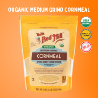 ราคา Bobs Red Mill Organic Cornmeal Medium 680g แป้งข้าวโพดออร์แกนิก Sunshine Market (21915509272)