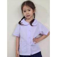 ราคา เสื้อคอบัว ชุดนักเรียน คอบัวประถม เสื้อนักเรียน ประถม นักเรียนหญิง เสื้อเท่านั้น 2568 (23978612159)