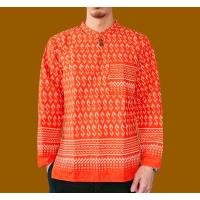 ราคา เสื้อพื้นเมืองชาย ลายขอพระราชทานแขนยาว (20632101610)