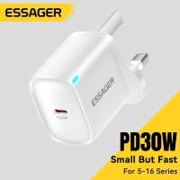 ราคา Essager PD30W Type C ชาร์จเร็ว Pd QC 3 0ชาร์จเครื่องชาร์จเร็วสำหรับ IPhone16 15 14 6 Samsung Huawei Xiaomi iPad AirPods หูฟังแท็บเล็ตสวิตช์พัดลม Type C PD30W ชาร์จเร็วขนาดเล็ก (24353105747)
