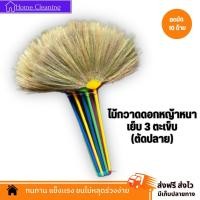 ราคา ไม้กวาดดอกหญ้าทำมือ รุ่นหนา ตัดปลาย งาน OTOP ยกมัด 10 ด้าม พลาสติกเกรด A (20557483362)