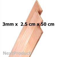 ราคา บัสบาร์ทองแดง ทองแดงแท่ง หนา 3 มิล และ 5 มิล ยาว 50 cm ทองแดงแท้ ใช้งานไฟฟ้าได้ดี 99 95 แผ่นทองแดง นำไฟฟ้า บัสบาร์ (23274965136)
