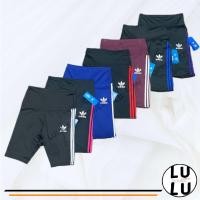 ราคา กางเกงเลคกิ้งขาสั้น แต่ง3แถบ ผ้าผสมโพลีเอสเตอร์และสเปนเดกซ์ นิ่ม ยืด ใส่สบาย Leggings ใส่เต้น เล่นโยคะ 050467 (21610329373)