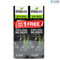 ราคา 1 แถม 1 ดอกบัวคู่ Twin Lotus HERBALISTE Active Charcoal ทวินโลตัส ยาสีฟัน แอคทีฟ ชาร์โคล 100 กรัม 150 กรัม WE (24275833756)