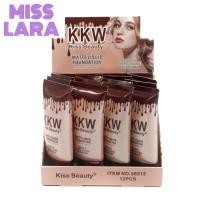 ราคา 12หลอด Kiss Beauty KKW Matte Foundation รองพื้นปรับสีผิว เรียบเนียน ปกปิดเป็นธรรมชาติ no 58515 (23966271912)