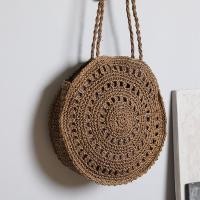 ราคา New 2024 กระเป๋าสานกลม กระเป๋าสะพายไหล่ ทรงกลม เหมาะกับเดินชายหาดB3 จัดส่งจากกรุงเทพ (19312776931)