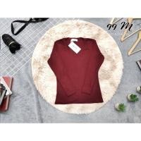 ราคา เสื้อเรย่อน คอลึกแขนยาว คอยู (19361053522)