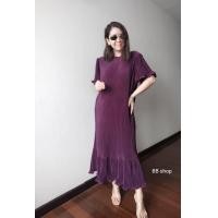 ราคา Maxidress Fashion pleated dress แฟชั่นชุดเดรส maxi b16148เดรสยาวทรงหางปลา เดรสใส่ออกงาน ชุดเดรสมุสลิม ชุดเดรสยาวมาก เดรสยาวFreesize Fashion สาวอวบแฟชั่นสาวอวบ code b161 48 (18322890463)