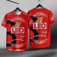 ราคา เสื้อฟุตบอลชายไทย เสื้อฟุตบอลพิมพ์ลีโอ เสื้อสิงโต คอวี เสื้อกีฬาแห้งเร็ว ชุดฟุตบอลสบาย ๆ (24550925403)