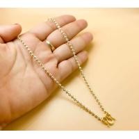 ราคา สร้อยคอทองคำขาวแบบไม่มีหัวจรวด เม็ดขนาด3มิล 1บาท 16 24นิ้ว งานไม่ลอก ไม่ดำ (22227590234)