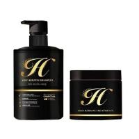 ราคา แพ็คคู่ แชมพู ทรีทเม้นท์ เคราติน ไฮโซเคราติน HISO Keratin Shampoo Treatment (14449136153)