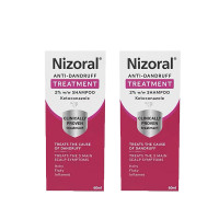 ราคา Double pack Nizoral Anti Dandruff Treatment Shampoo Treats and Prevents Dandruff Clinically Proven to Control Itchy Flaky Scalps Contains Ketoconazole 2 x 60ml (24572376406)