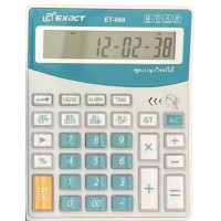 ราคา EXACTเครื่องคิดเลขนักเรียน หน้าจอใหญ่ ET 840 ET 860มีเสียง พูดภาษาไทยได้เครื่องคิดเลขปุ่มใหญ่ หน้าจอ12หลัก คำนวณเปอร์เซ็นต์กำไรต้นทุน ฟังก์ชั่นแปลงภาษีสกุลเงิน (24157316885)