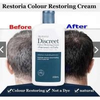 ราคา จัดส่งจากประเทศไทย Restoria Discreet Colour Restoring Cream ครีมแต่งผมดำ เรสโตเรีย ปิดผมขาว ปริมาณ 250 มล (23963543762)