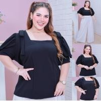 ราคา ส่งฟรี A158 เสื้อทำงานสาวอวบ เสื้อทำงานไซส์ใหญ่ เสื้อทำงานคนอ้วน ทรงสุภาพ คอเหลี่ยมโบว์ไหล่ แขนเจ้าหญิง อก 46 60 เสื้อทำงาน ชุดทำงานคนอ้วน ชุดทำงานสาวอวบ (22015548804)