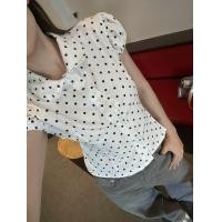 ราคา เสื้อคอปกแขนตุ๊กตาลายจุดโพกาดอท (24494238295)