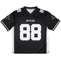 ราคา นิวเจอร์ซีย์ เสื้อ NFL 88 ขนาดใหญ่ ถนนวินเทจขนาดใหญ่ รักบี้สีดำ แกนกีฬา กีฬา อเมริกันฟุตบอล ชายและหญิง (23605261555)