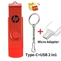 ราคา HP flash drive 3 in 1 OTG USB Type C Micro flash drive 2tb 1tb Pendrive High speed Pen Drive for Phone Tablet PC (24358053944)