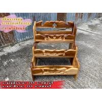 ราคา ชั้นวาง ชั้นวางขวดเครื่องปรุง 3ชั้นวางเครื่องปรุง ชั้นวางขวดซอสไม้สัก3ชั้น งานไม้สักแท้ (12636857327)