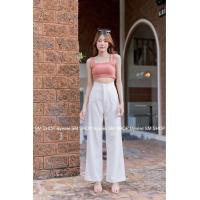 ราคา รุ่น N1 กางเกงทรงขากระบอกใหญ่ ตะขอหน้าซิปหน้า เอวสูง ผ้าฮานาโกะ ผ้านาโน พร้อมส่ง S 2XL มีเก็บปลายทางนะคะ (19598061356)