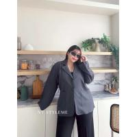 ราคา P01 เสื้อสูทเบเซอร์ผ้าสโนว์ สีสโนว์เทาเข้ม อก52 54 (24561253299)