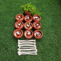 ราคา พิเศษ 9 1 ชิ้น ต้อนรับงานเทศกาลเลี้ยงรับ ส่ง แสดงความยินดี งานเลี้ยงสังสรรค์ ในสวน ในแคมป์ ตะเกียงดินเผาตะเกียงน้ำมันพืช ผางประทีป (10894900761)