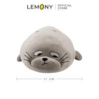 ราคา LEMONY ตุ๊กตาแมวน้ำมองล่าง ขนาดใหญ่ ไซส์ M สีเทา (24448205721)
