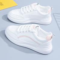 ราคา รองเท้าผ้าใบหญิง รองเท้าผ้าใบสีขาว ผ้านุ่ม เสริมส้น 3 5 ซม รองเท้าผ้าใบลำลองเดซ (22986269077)
