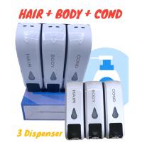 ราคา ที่กดสบู่เหลว แบบติดผนัง เครื่องจ่ายสบู่เครื่องจ่ายแชมพู 2 3 ช่อง บรรจุ150 450ML (21425758811)